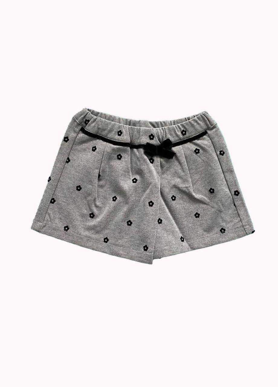 Шорты-юбка детские Chicco в цветы 3-4 года 98 см Серый (2081861143)