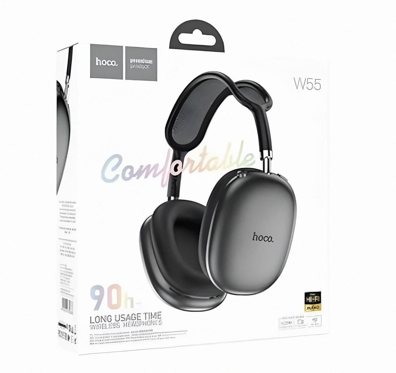 Наушники Hoco W55 Bluetooth с микрофоном Черный - фото 2