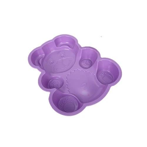 Форма силіконова для випікання Ведмедик 28х23х4 см Purple