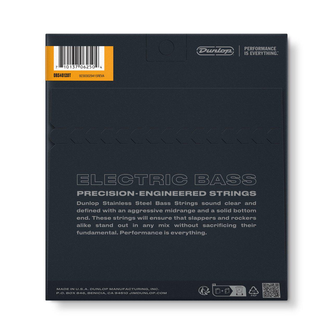 Струны для 5-струнной бас-гитары Dunlop DBS40120T Stainless Steel Tapered (121836) - фото 2 Струны для 5-струнной бас-гитары Dunlop DBS40120T Stainless Steel Tapered (121836) - фото 2