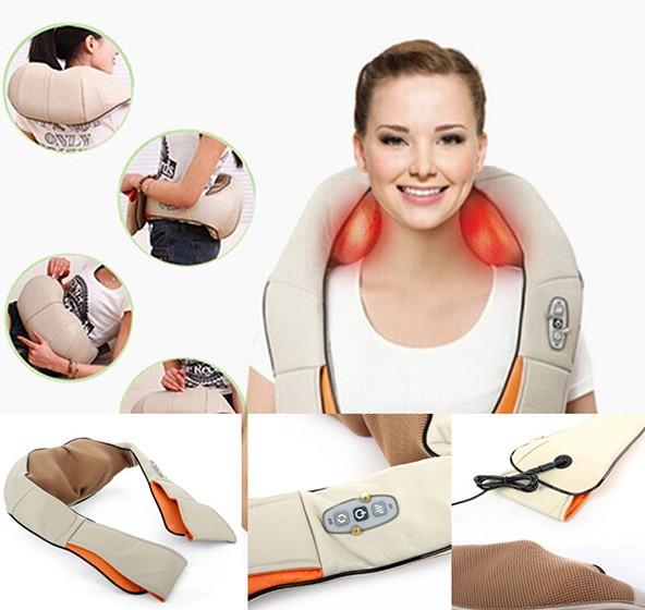 Ударный массажер SUNROZ Massager of Neck Kneading для массажа шеи и плеч (SUN5710) - фото 6