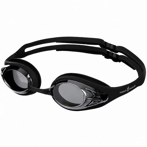 Очки для плавания взрослые MD Alligator mirror M042714 зеркальные линзы Черный (36252754)