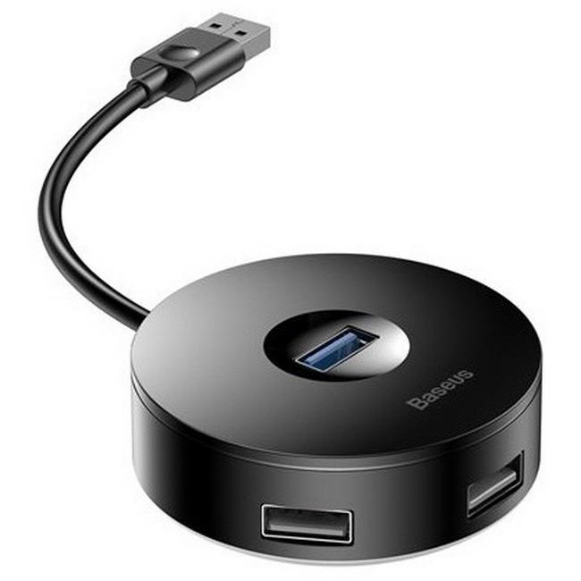 Розгалужувач-USB Baseus Round Box CAHUB-F01 USB3,0 на USB3,0+3USB2,0 (019933)