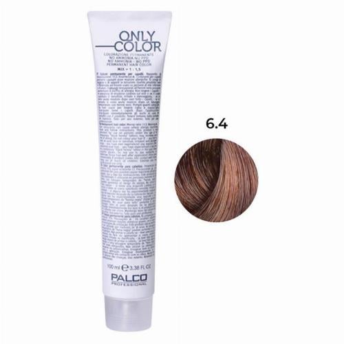 Крем-краска для волос профессиональная безаммиачная PALCO Only Color 100 мл 6.4 блонд темная медь (2523333975)