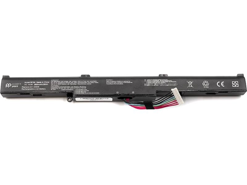 Аккумулятор PowerPlant A41-X550E для ASUS X450 14,8 В 2600 мАч (2146195)