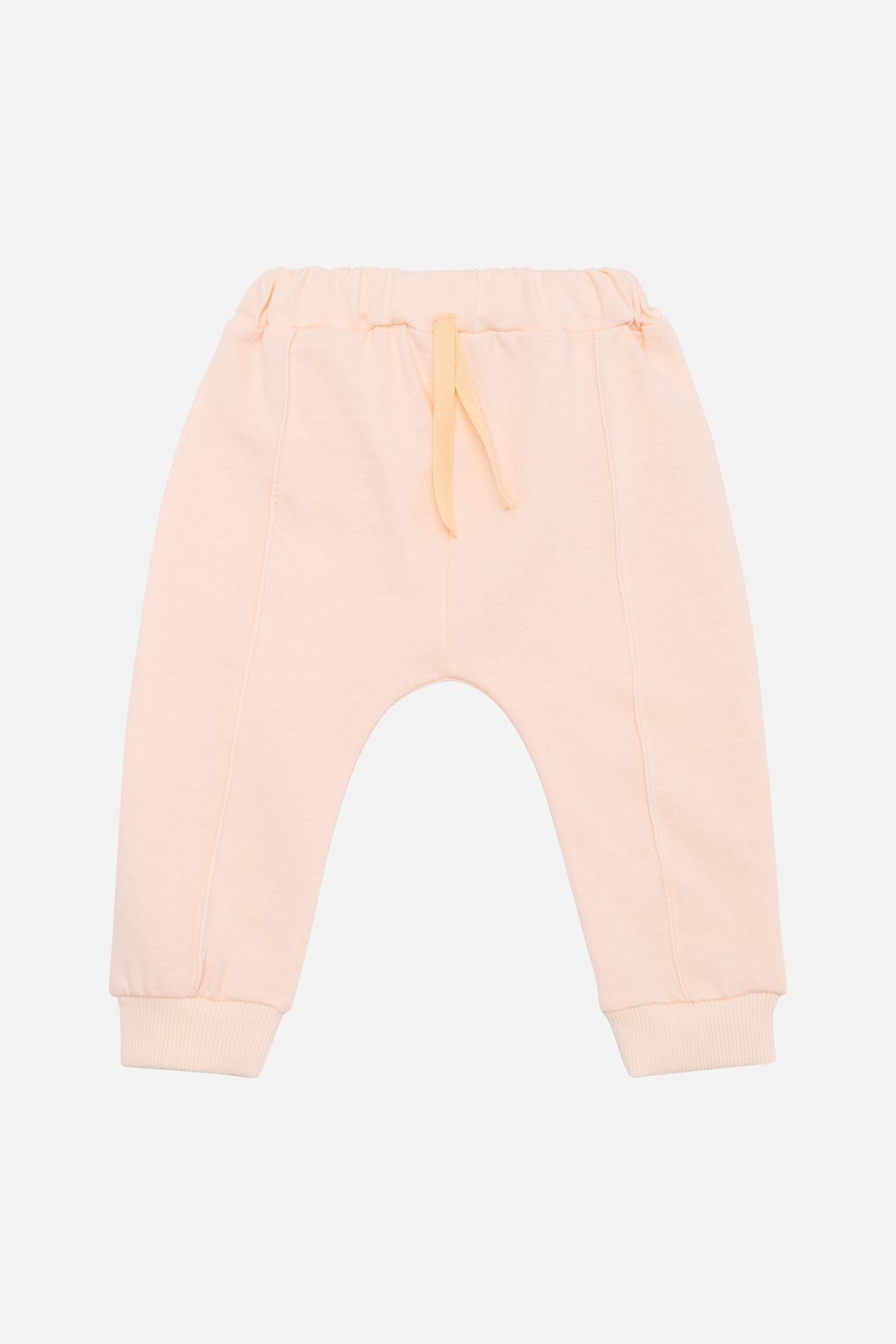 Брюки спортивные для девочки 68 см Персиковый (SKT000967534)