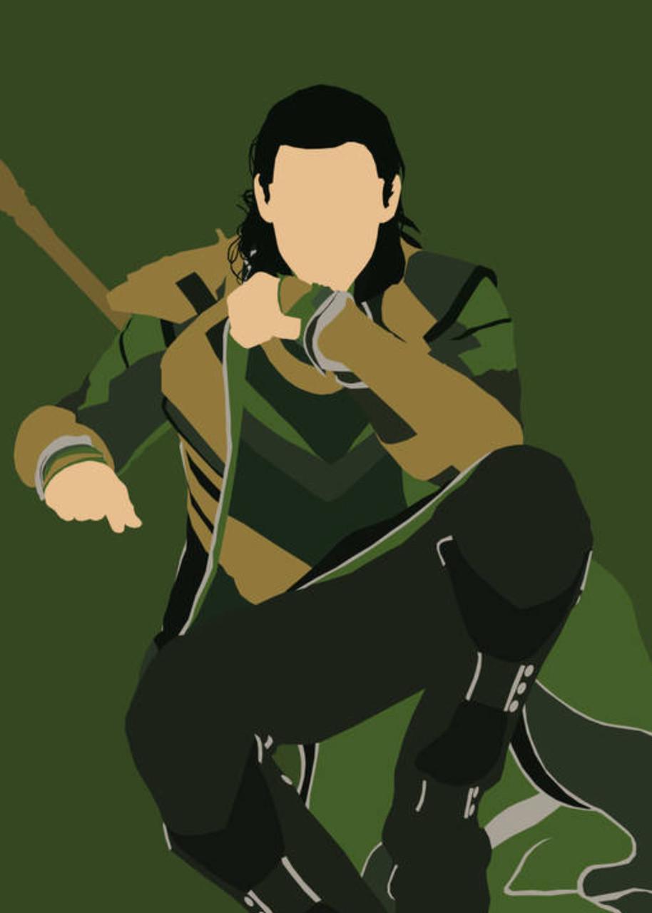 Картина постер Gee! Loki Локи минимализм 40х60 см LK.09.056