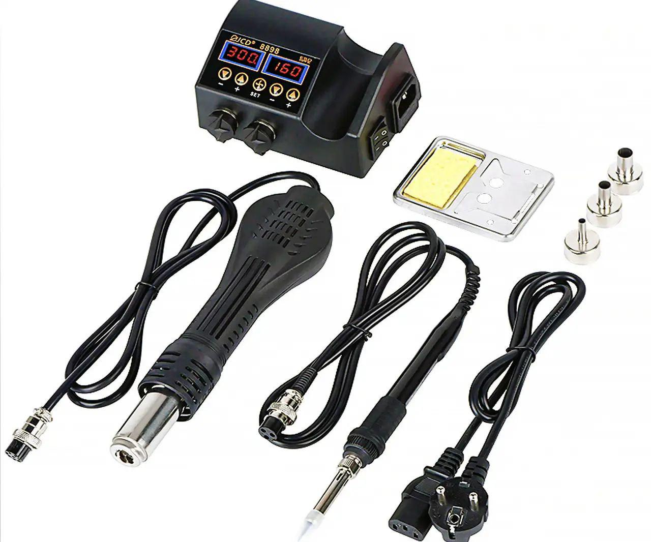 Паяльная станция JCD 8898 750W 2в1 - фото 9 Паяльная станция JCD 8898 750W 2в1 - фото 9