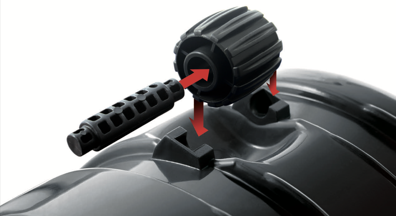 Лопата-ковш для снега Prosperplast Arctic L Eco с металлической ручкой 67х150 см Черный (CNT00011734) - фото 5