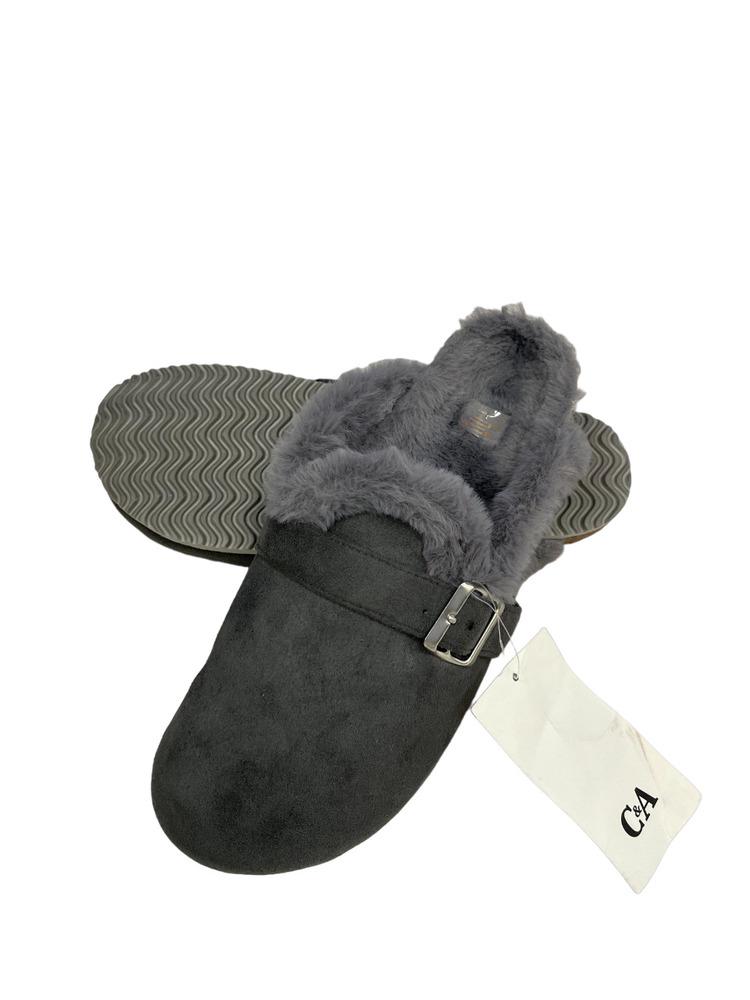 Тапки C&A 74174/2163192/61 р. 37 Темно-сірий - фото 3 Тапки C&A 74174/2163192/61 р. 37 Темно-сірий - фото 3