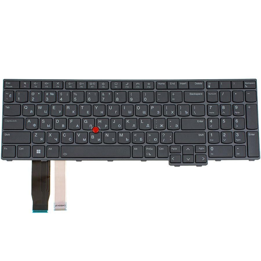 Клавиатура для ноутбука Lenovo ThinkPad T16/P16s Gen 1 rus подсветка клавиш Storm grey (183326)