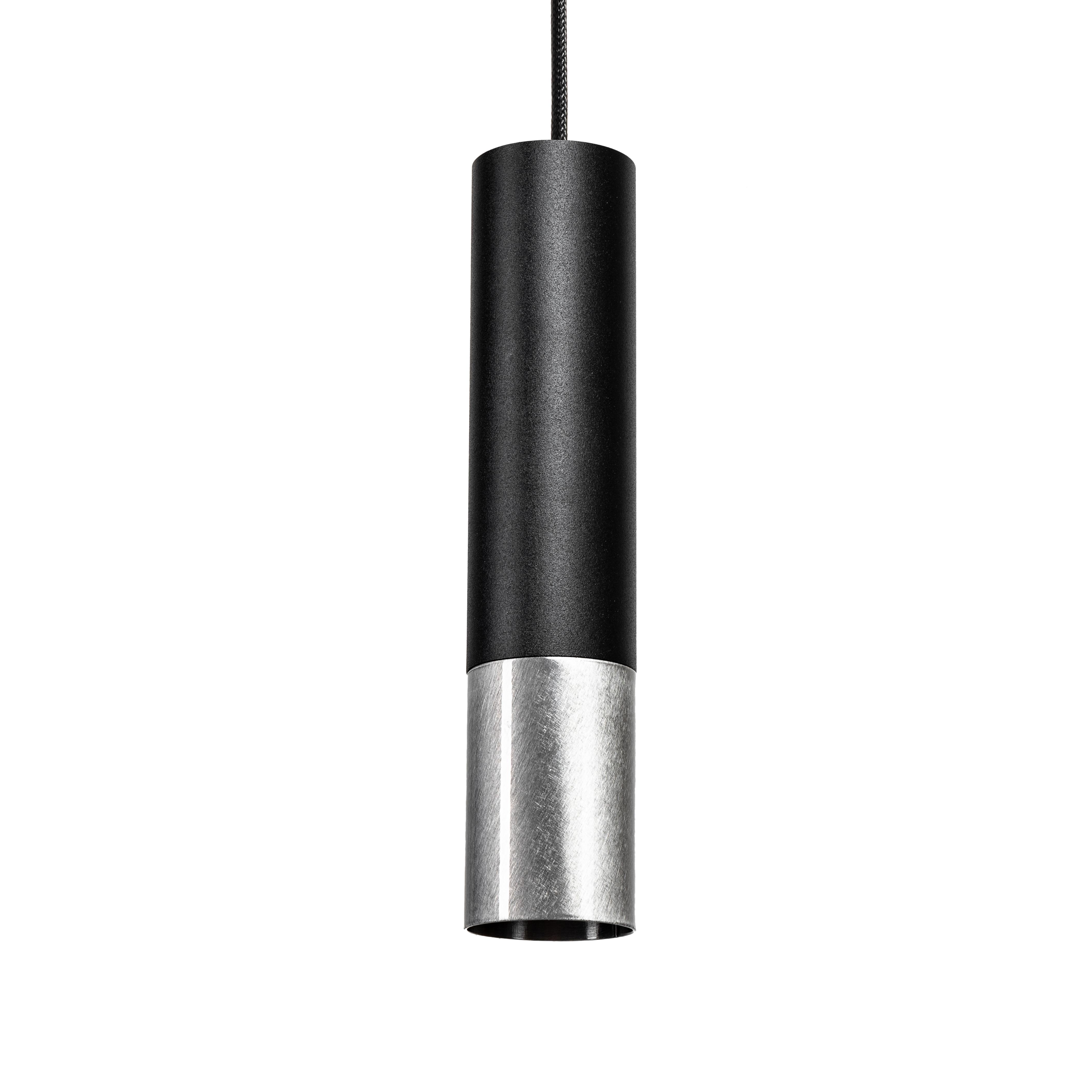 Светильник подвесной Атмолайт Split GU10 P57-270 Black/BrushSteel