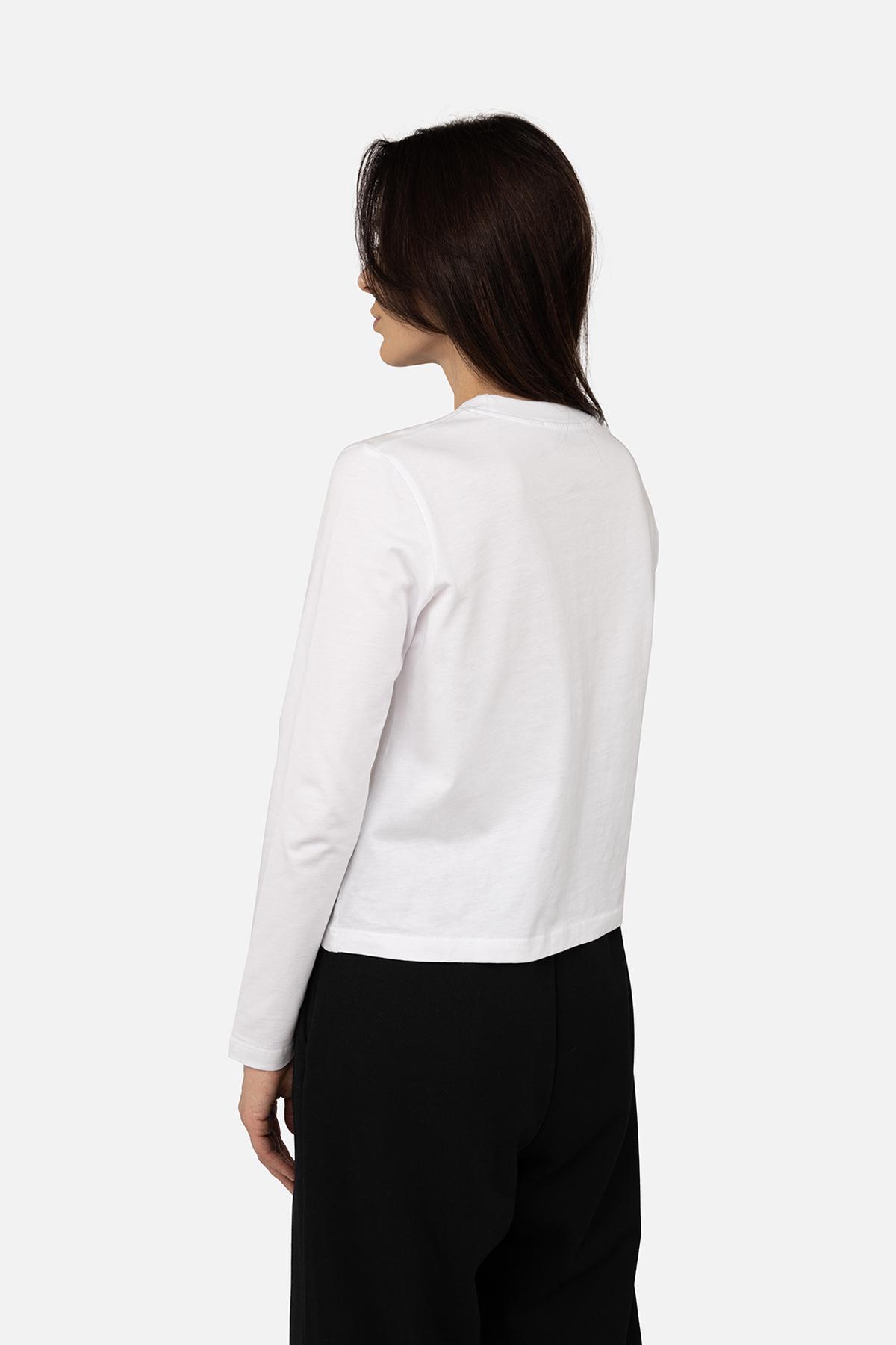 Джемпер жіночий з довгим рукавом ЦБ-00266325 р. 42 Білий (SKT001035768) - фото 4 Джемпер жіночий з довгим рукавом ЦБ-00266325 р. 42 Білий (SKT001035768) - фото 4