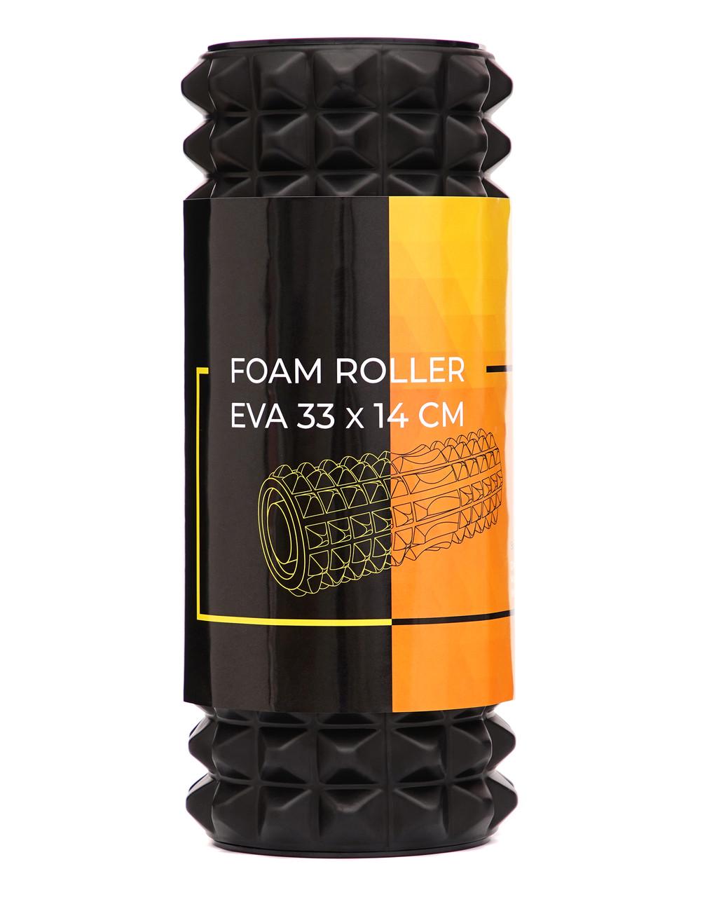Массажный ролик Cornix EVA 33х14 см Black (XR-0341) - фото 5 Массажный ролик Cornix EVA 33х14 см Black (XR-0341) - фото 5