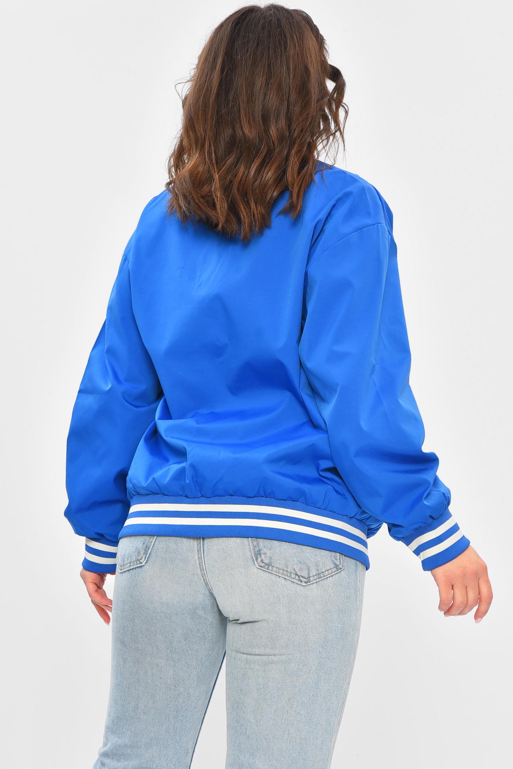 Бомбер жіночий напівбатальний р. 50/2XL Синій (202257) - фото 3 Бомбер жіночий напівбатальний р. 50/2XL Синій (202257) - фото 3