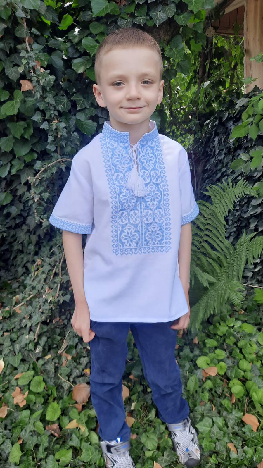 Вишиванка для хлопчика Вишиваночка р. 122 Білий (744-3к) - фото 2 Вишиванка для хлопчика Вишиваночка р. 122 Білий (744-3к) - фото 2