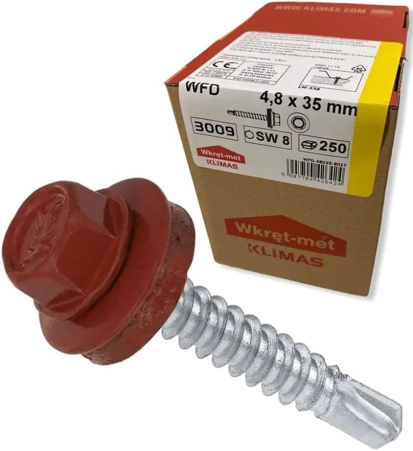 Саморез Wkret-Met для крепления металлического профиля 250 шт. SWMH 4,8х19 (3009)