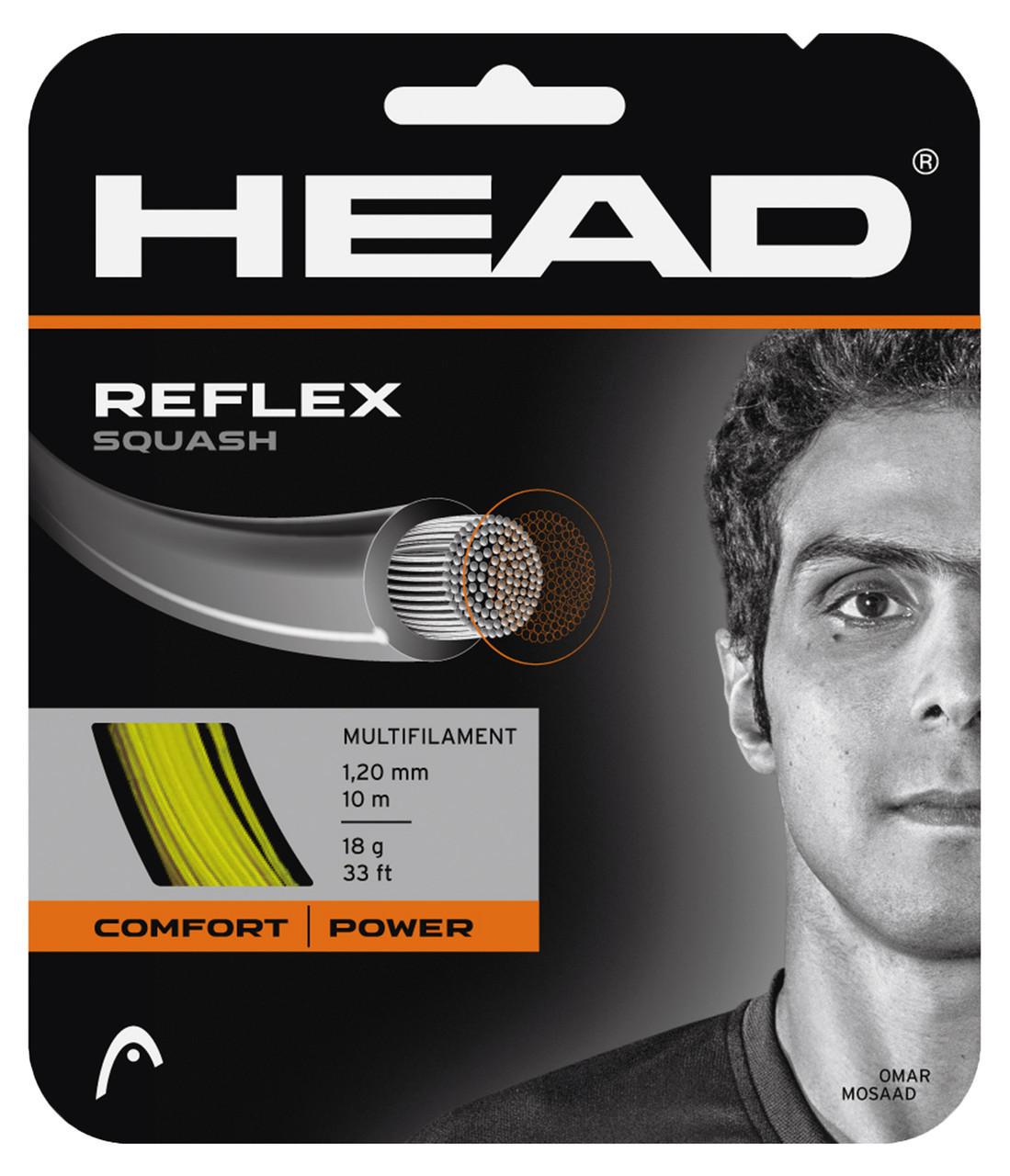 Струна для сквоша Head Reflex squash set 1.20 10 м Yellow (281256 yw)