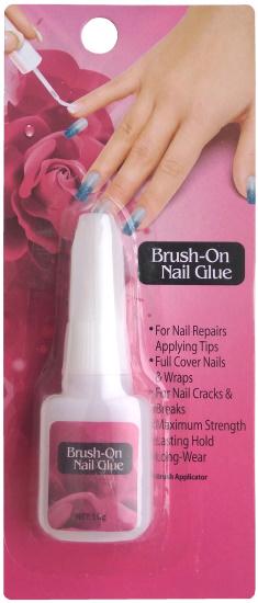 Клей для ногтей с кисточкой Brush-On Nail Glue 10 г