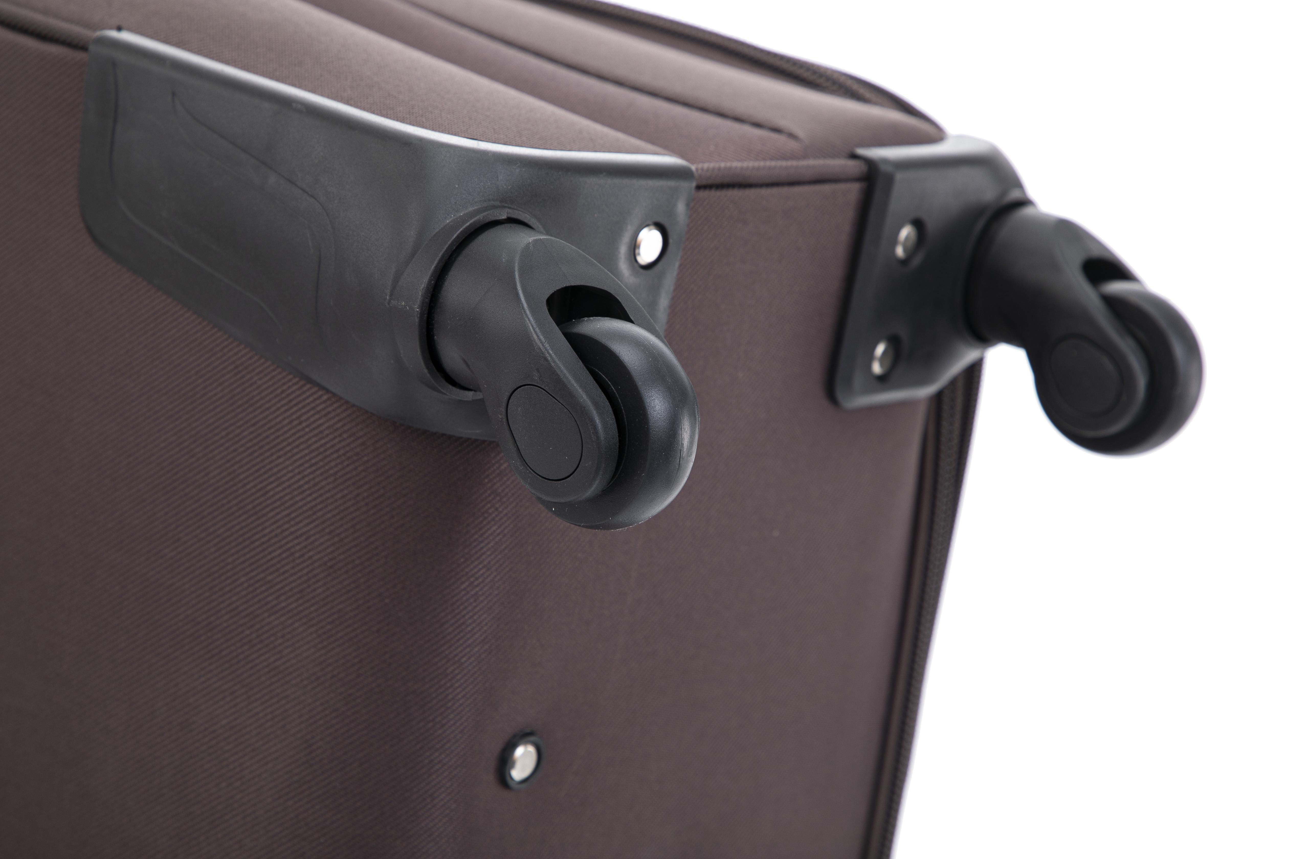 Чемодан Bonro Tourist 4 колеса невеликий Коричневий (2181) - фото 14