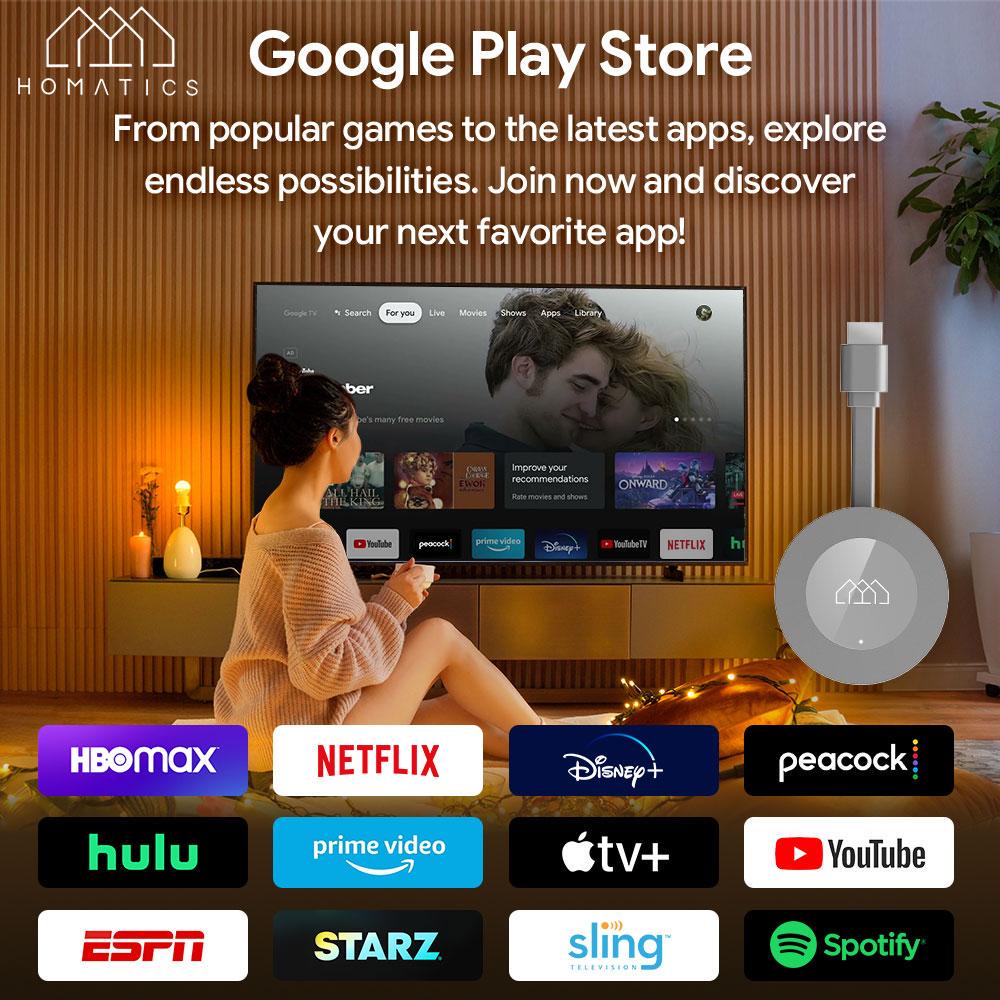 Смарт-приставка ТВ Homatics Dongle G 4K 2/32 Гб Android TV 11 Netflix (01491314) - фото 3