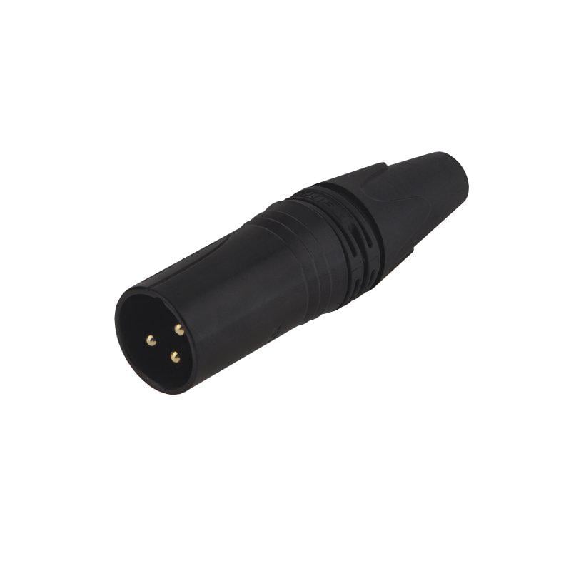 Штекер NEUTRIK XLR 3pin на кабель Черный (A262007)
