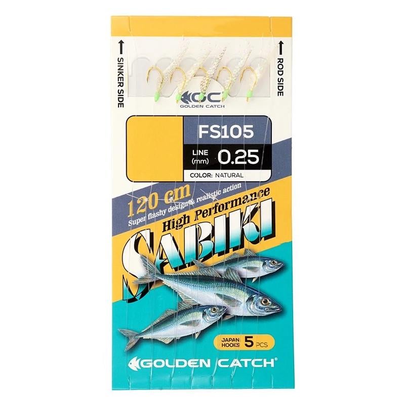Самодур GC Aji Sabiki FS105 №6 Natural 5 крючков (3125163565)