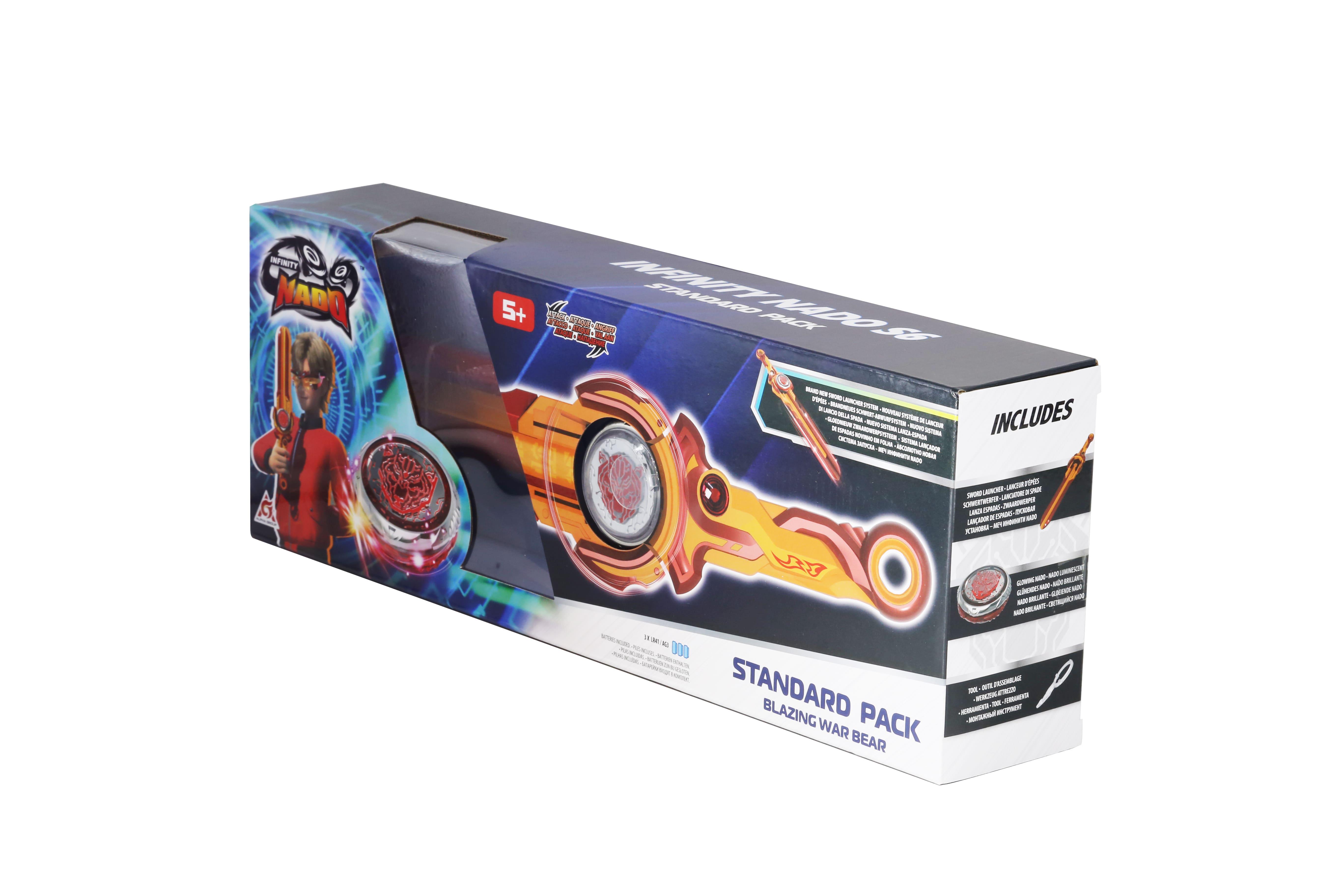 Дзиґа Infinity Nado VI Standard Pack Палаючий Бойовий Ведмідь з LED підсвічуванням (EU654122) - фото 8 Дзиґа Infinity Nado VI Standard Pack Палаючий Бойовий Ведмідь з LED підсвічуванням (EU654122) - фото 8