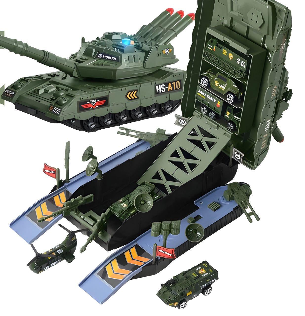 ᐉ Танк-гараж HS 8010 A со звуком подсветкой раскладной с