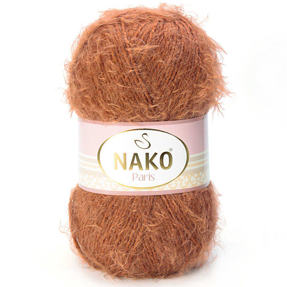 Пряжа Nako Paris 5520 коричневый (2569)