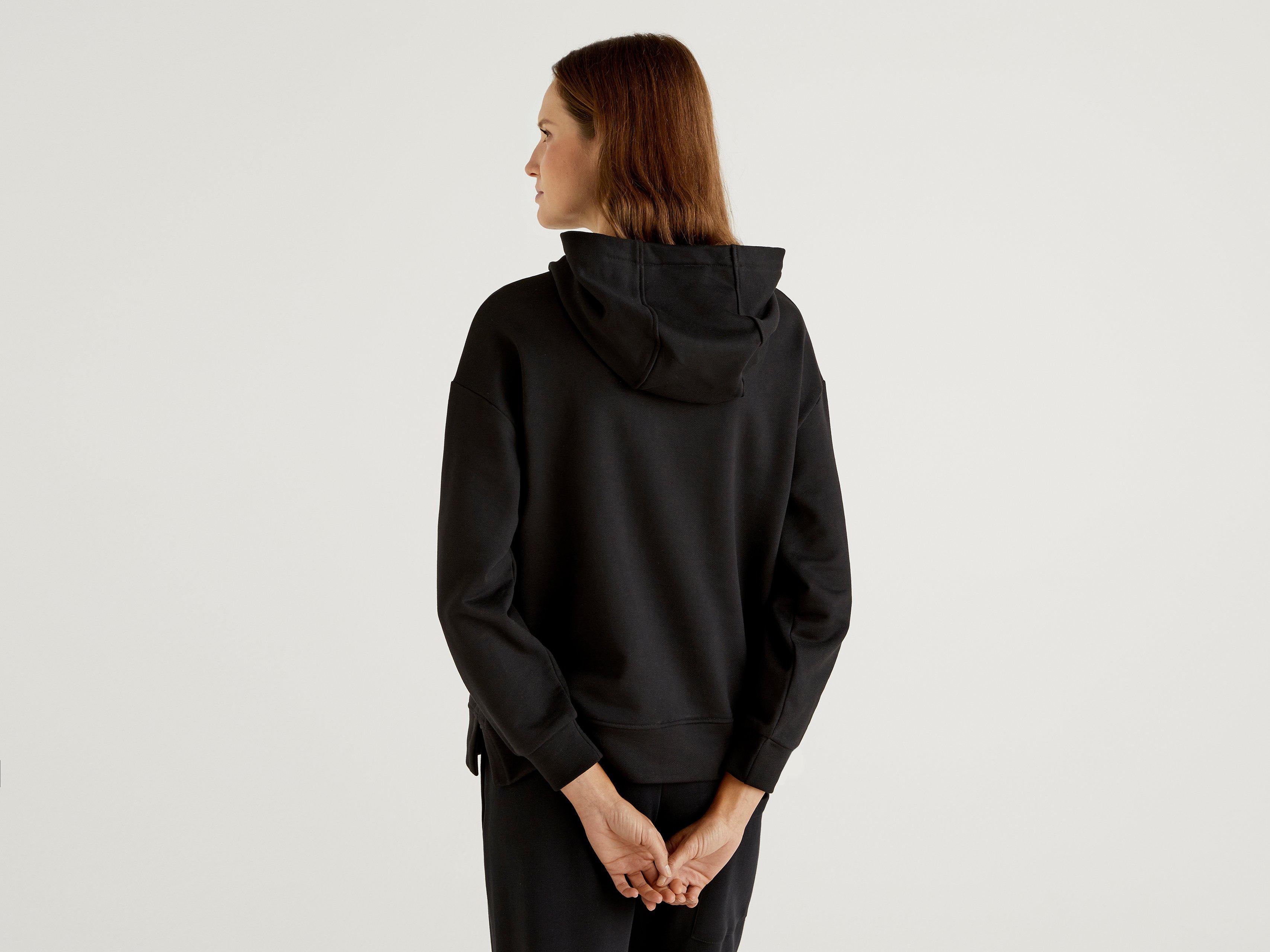 Світшот жіночий Benetton 3qmhe2283 M Чорний - фото 3 Світшот жіночий Benetton 3qmhe2283 M Чорний - фото 3