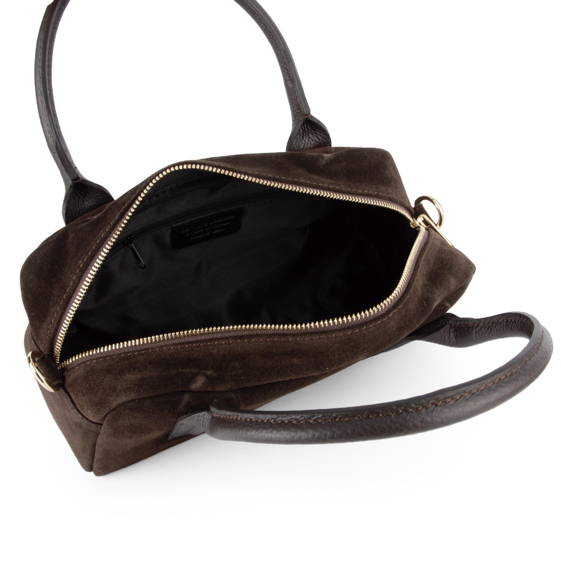 Сумка жіноча Virginia Conti замшева зі ручками Шоколадний (03972) - фото 3