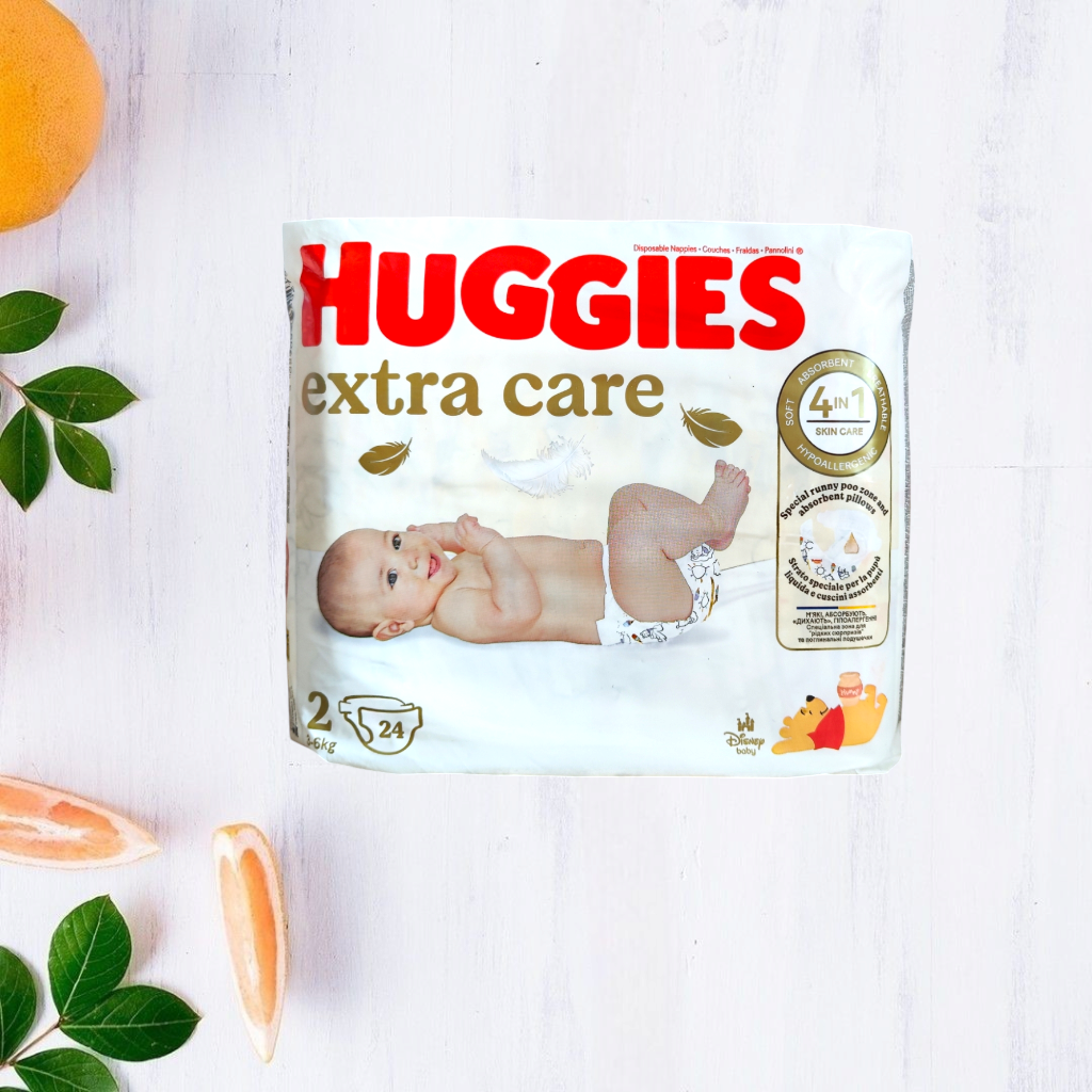 Підгузки Huggies Extra Care 2 3-6 кг 24 шт.