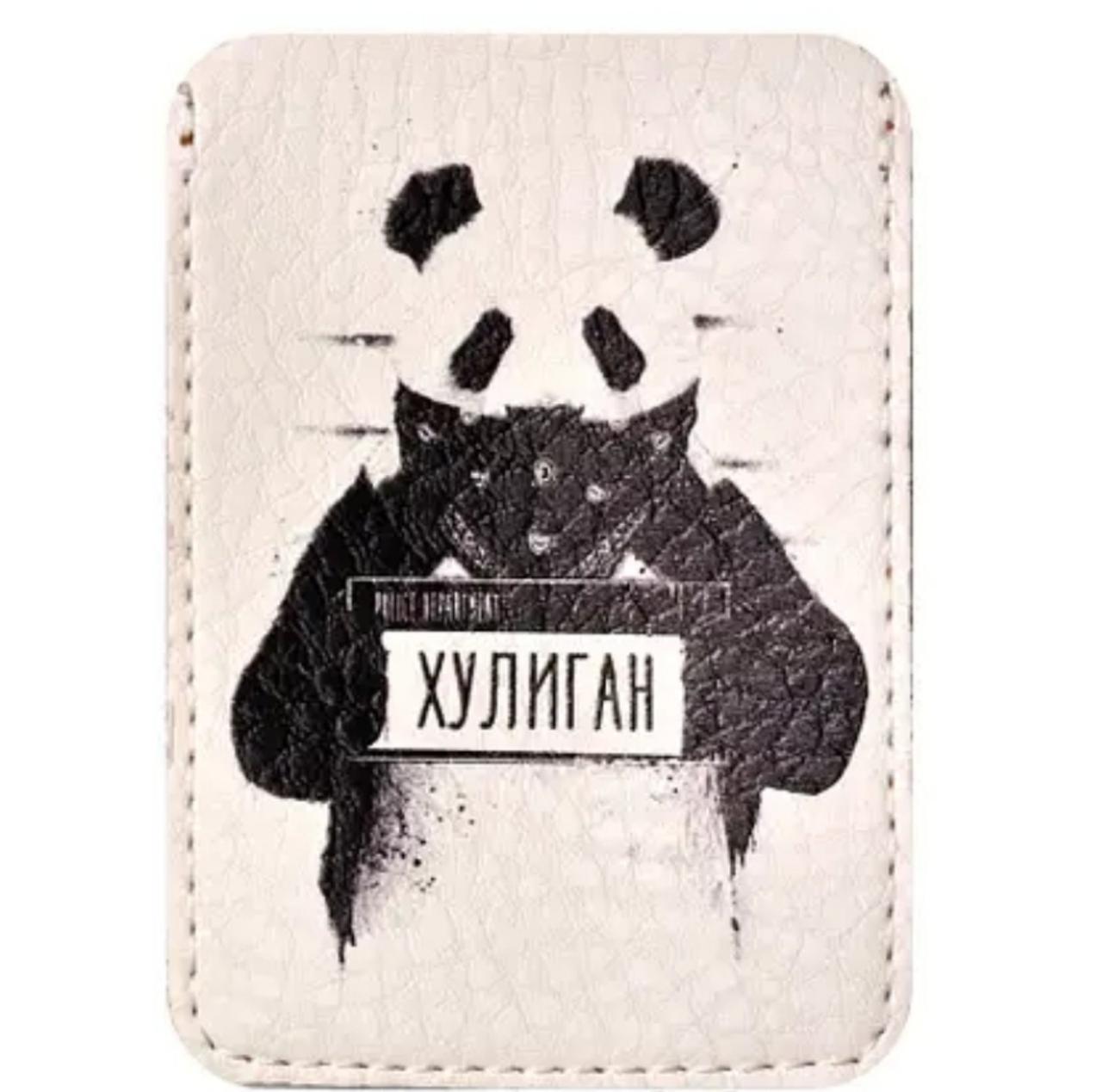 Обложка на ID пластиковый паспорт Панда