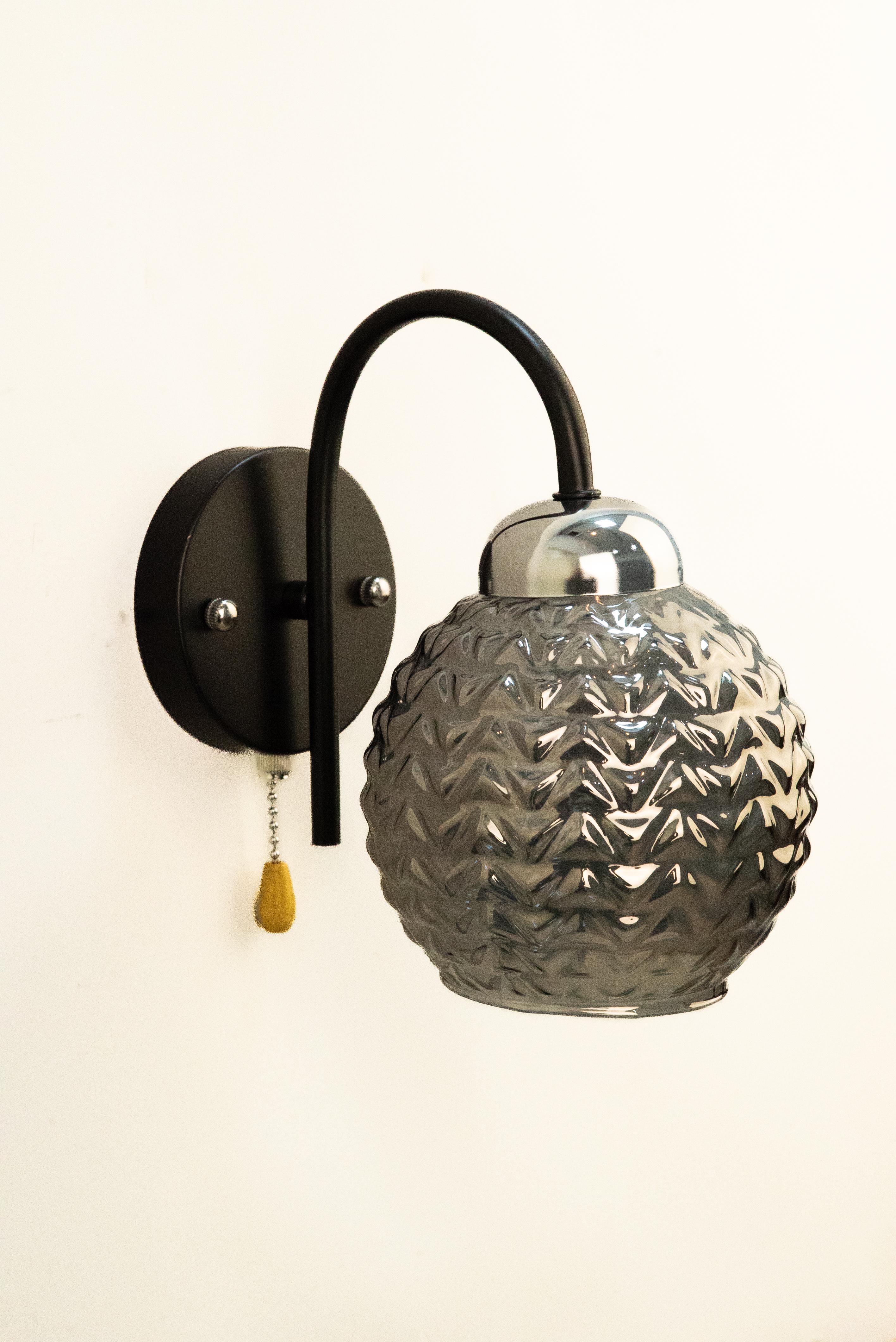 Бра LK-732W/1 E27 BK+CH (29-414)