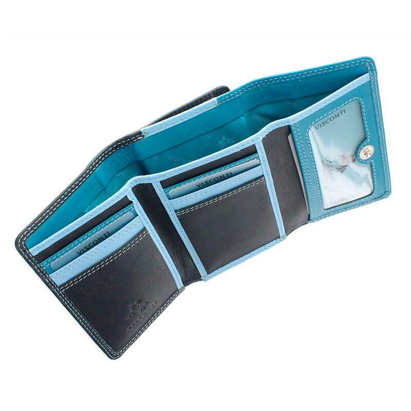 Кошелек женский кожаный Visconti Biola Blue Multi (RB39 BLUE MULTI) - фото 6