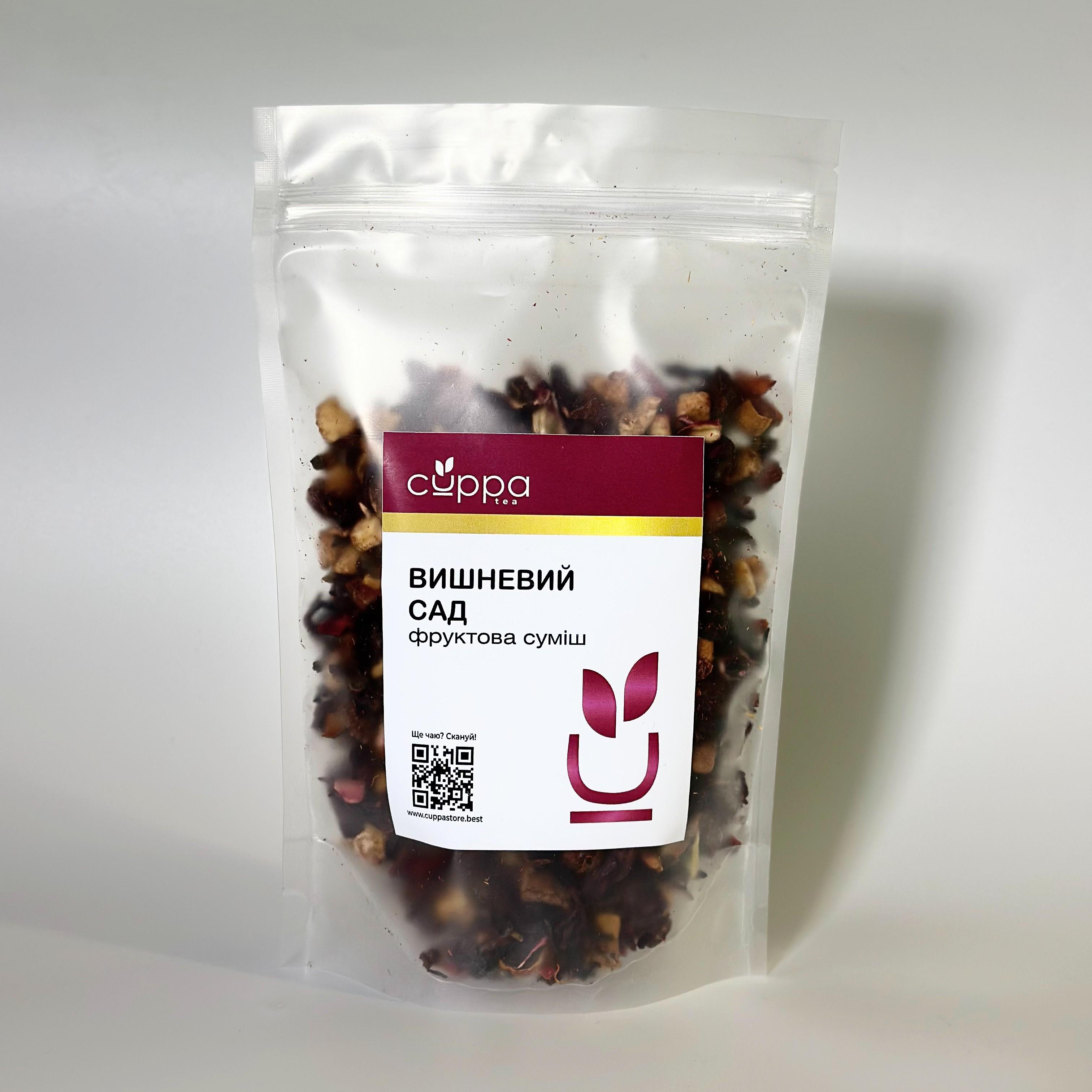 Чай фруктовий Вишневий Сад Cuppa дой пак 100 г Чай фруктовий Вишневий Сад Cuppa дой пак 100 г
