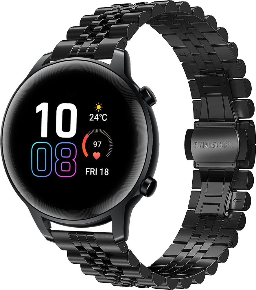 Браслет металлический Stech для Honor Magic Watch 2 42 мм Black (26980-2B)