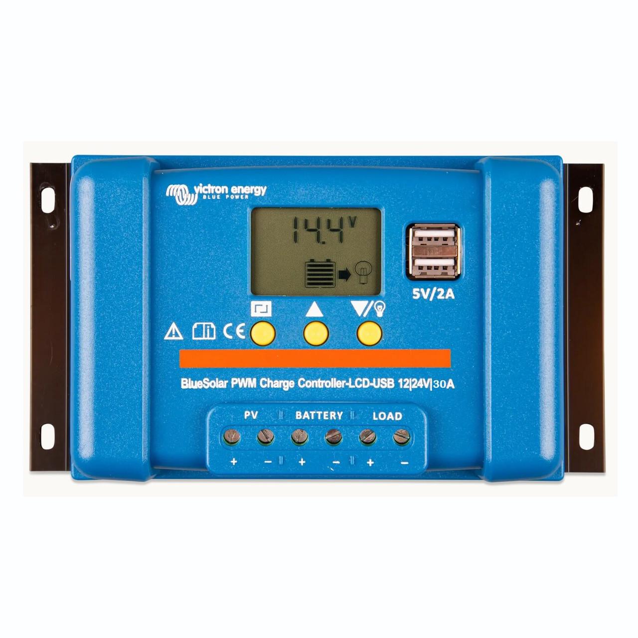 Контроллер заряда Victron Energy BlueSolar PWM-LCD&USB 12/24V-30A (SCC010030050) Контроллер заряда Victron Energy BlueSolar PWM-LCD&USB 12/24V-30A (SCC010030050)