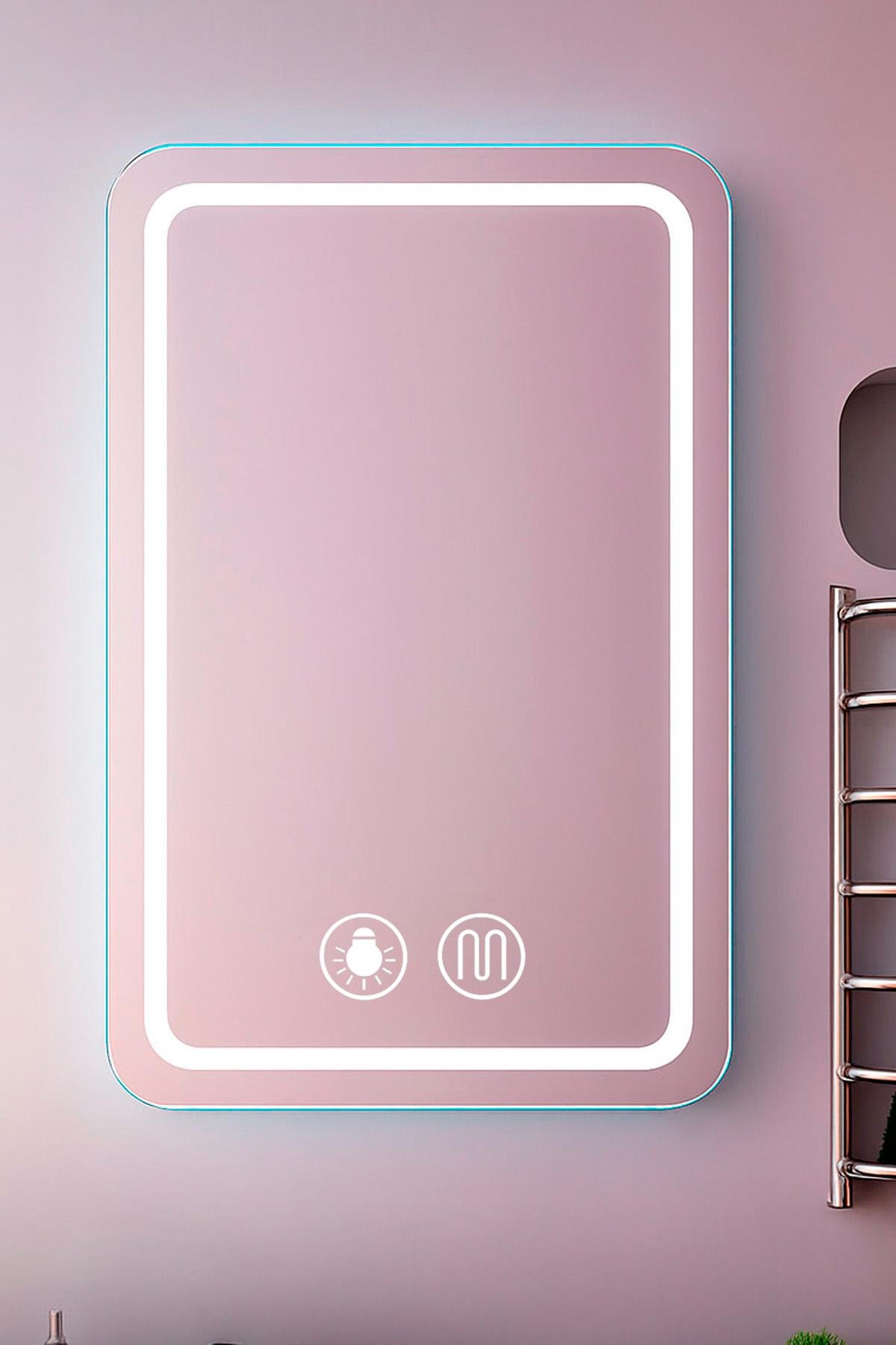 Зеркало светодиодное смарт BRS с подсветкой/подогревом для ванной комнаты 80х60 см (573037369)