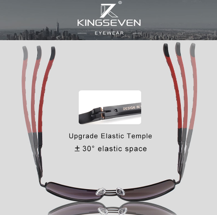 Солнцезащитные очки KINGSEVEN DESIGN Авиатор в классическтой оправе с поляризованными линзами Серебряный/Черный (K725) - фото 5 Солнцезащитные очки KINGSEVEN DESIGN Авиатор в классическтой оправе с поляризованными линзами Серебряный/Черный (K725) - фото 5