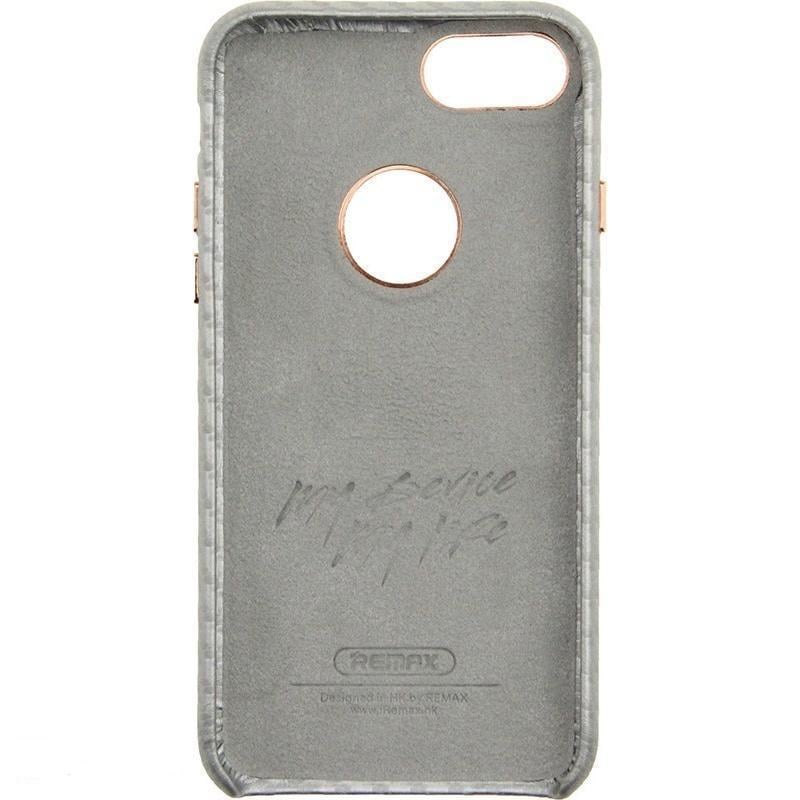 Чехол-накладка Remax Carbon Series for iPhone 7/8/SE 2020, Silver - фото 3