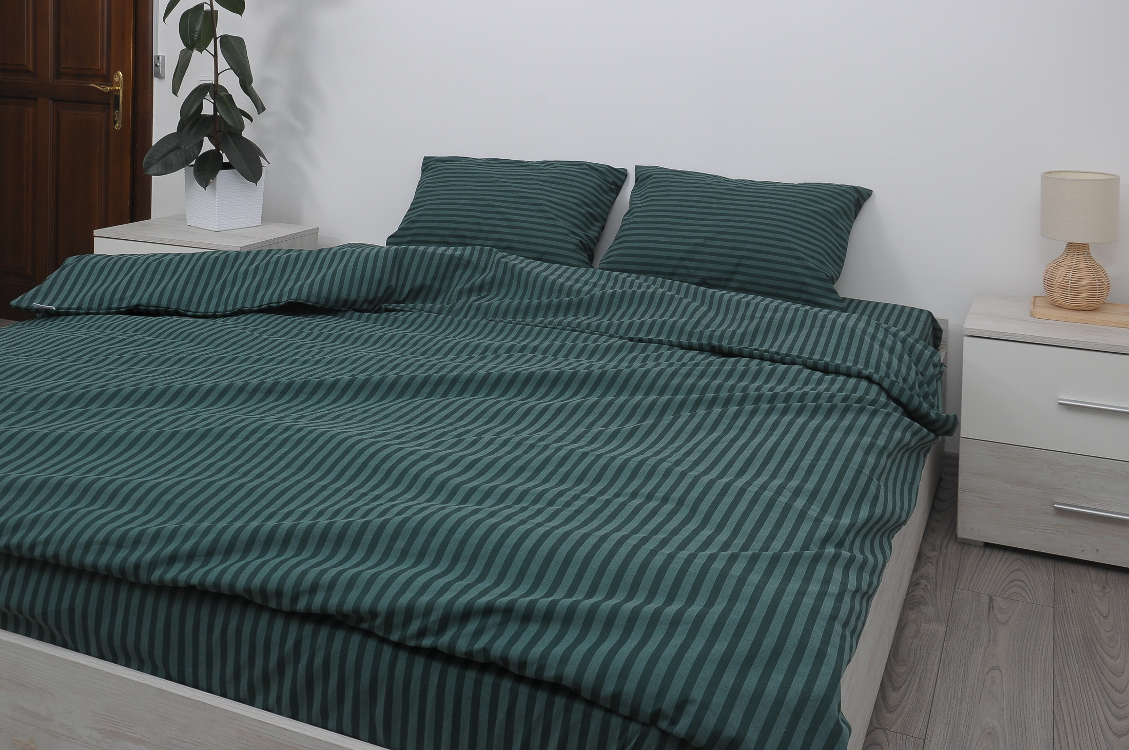 Комплект постельного белья полуторный Amore GLux-10057 бязь Изумрудный (KPB-A1,5-Glux-10057(50x70)_) - фото 5