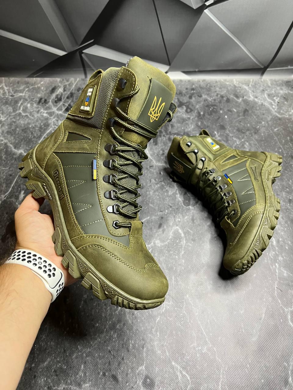 Берці зимові чоловічі з хутром р. 40 Хакі - фото 7 Берці зимові чоловічі з хутром р. 40 Хакі - фото 7
