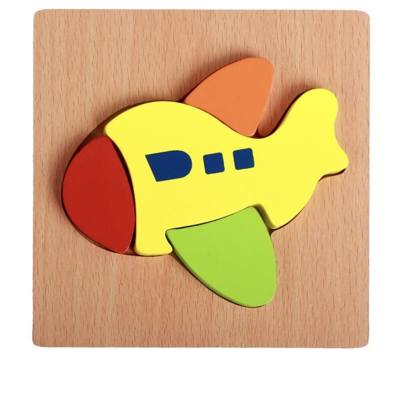 Пазл дерев'яний Літак 15х15 см (190) Пазл дерев'яний Літак 15х15 см (190)