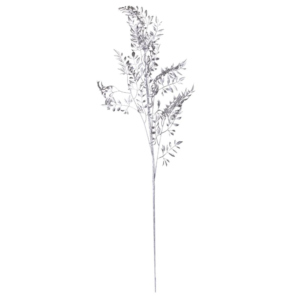 Веточка новогодняя Ледяная мелодия 92 см 4 шт. Серебряный (9156-010)
