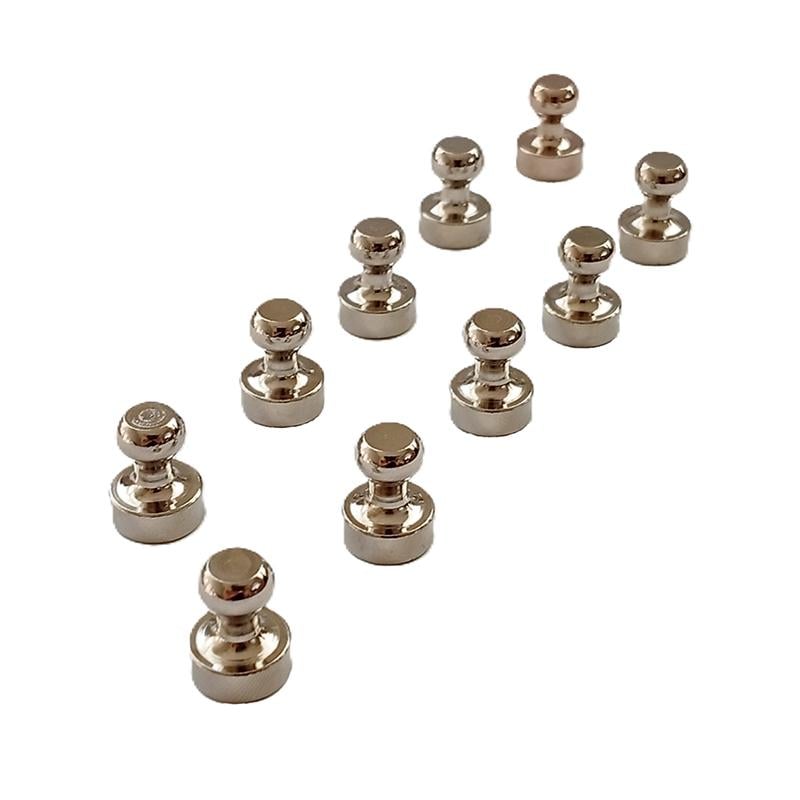 Набір неодимових магнітів круглих конусних з ручкою 10 шт. 12х16 мм (ТТ-71)