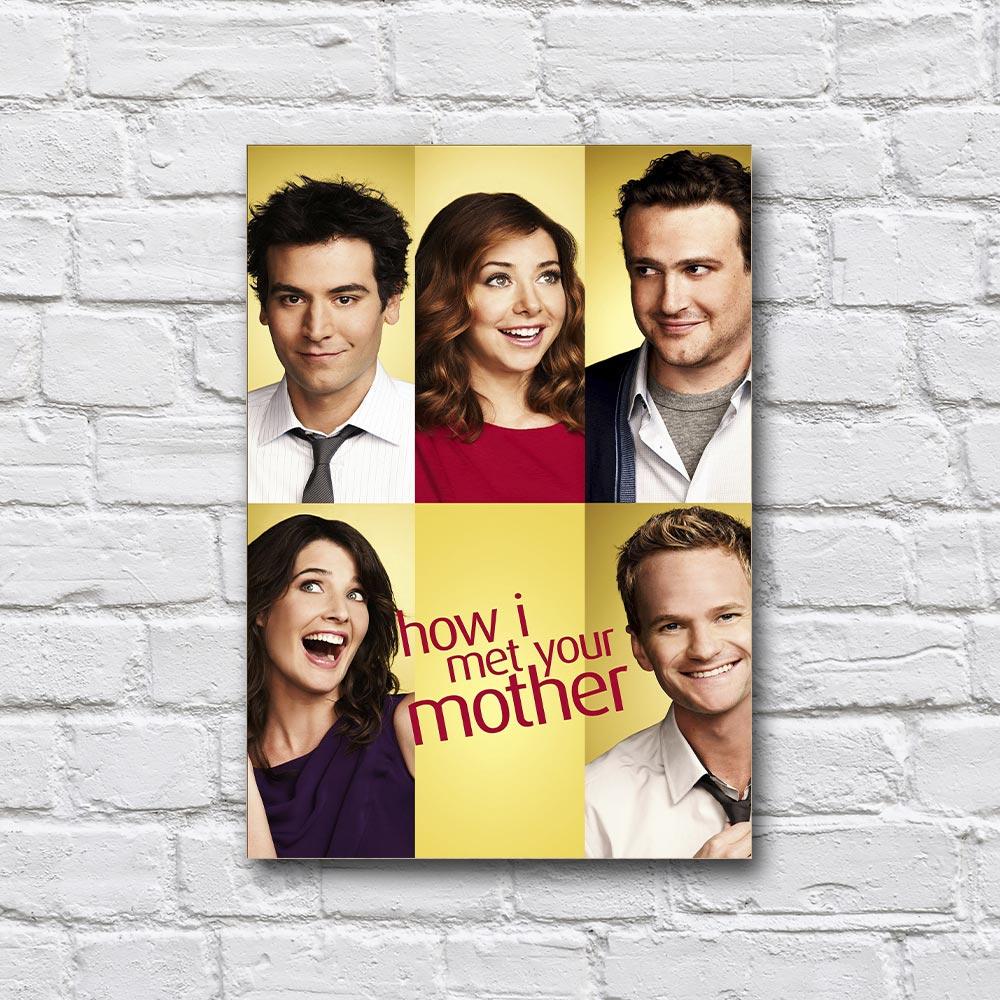 Постер деревянный сериал «Как я встретил вашу маму» 210х297 мм (21264442)