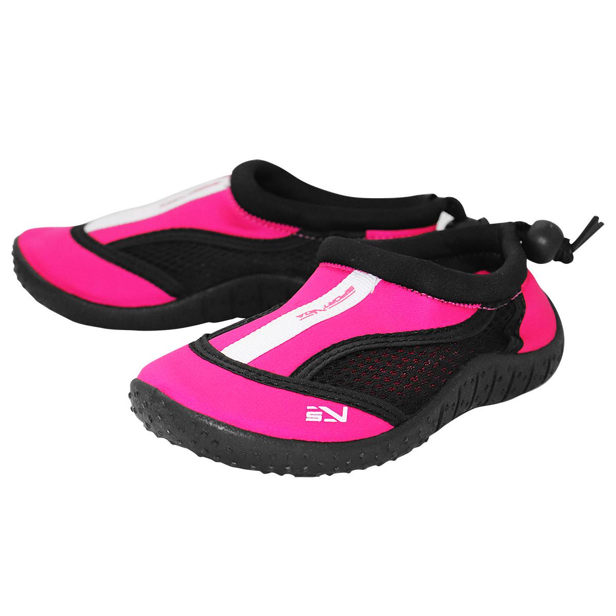 Аквашузи для пляжу і коралів SportVida SV-GY0001-R33 Size 33 Black/Pink - фото 3