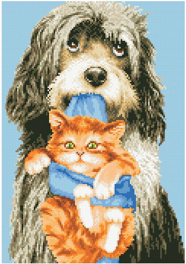 Алмазная мозаика Настоящие друзья 33х43 см (АМШ-197)